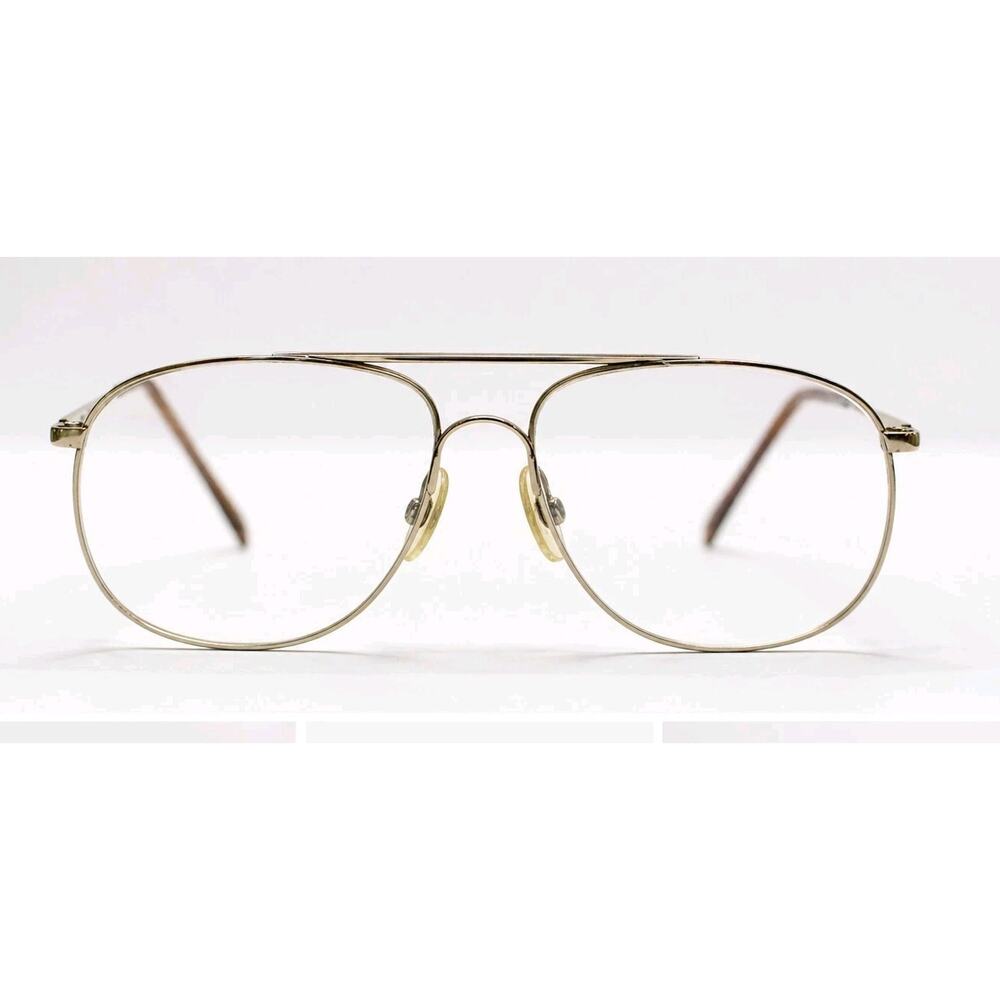 Tura Aviator Eyeglass Frames M765 Metal 53 19 Italy Vintage Mens